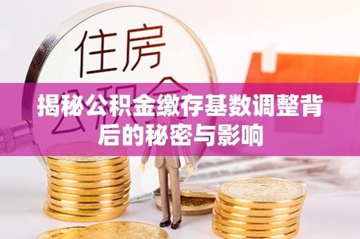 双塔揭秘公积金缴存基数调整背后的秘密与影响