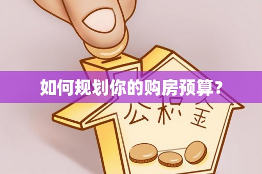 双塔如何规划你的购房预算？