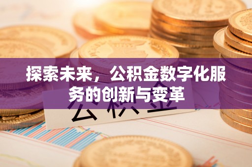 双塔探索未来，公积金数字化服务的创新与变革