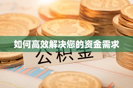 双塔如何高效解决您的资金需求